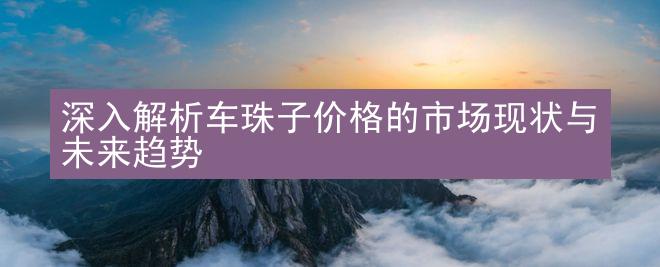 深入解析车珠子价格的市场现状与未来趋势