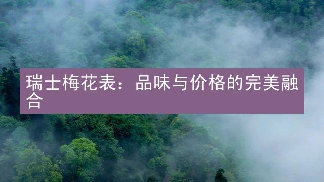 瑞士梅花表：品味与价格的完美融合