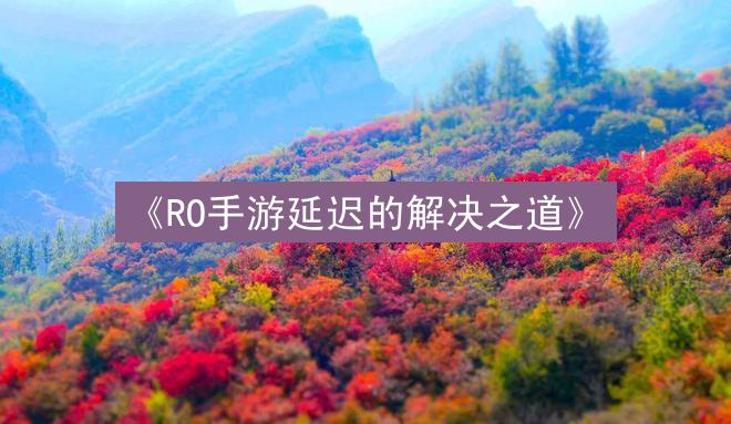 《RO手游延迟的解决之道》